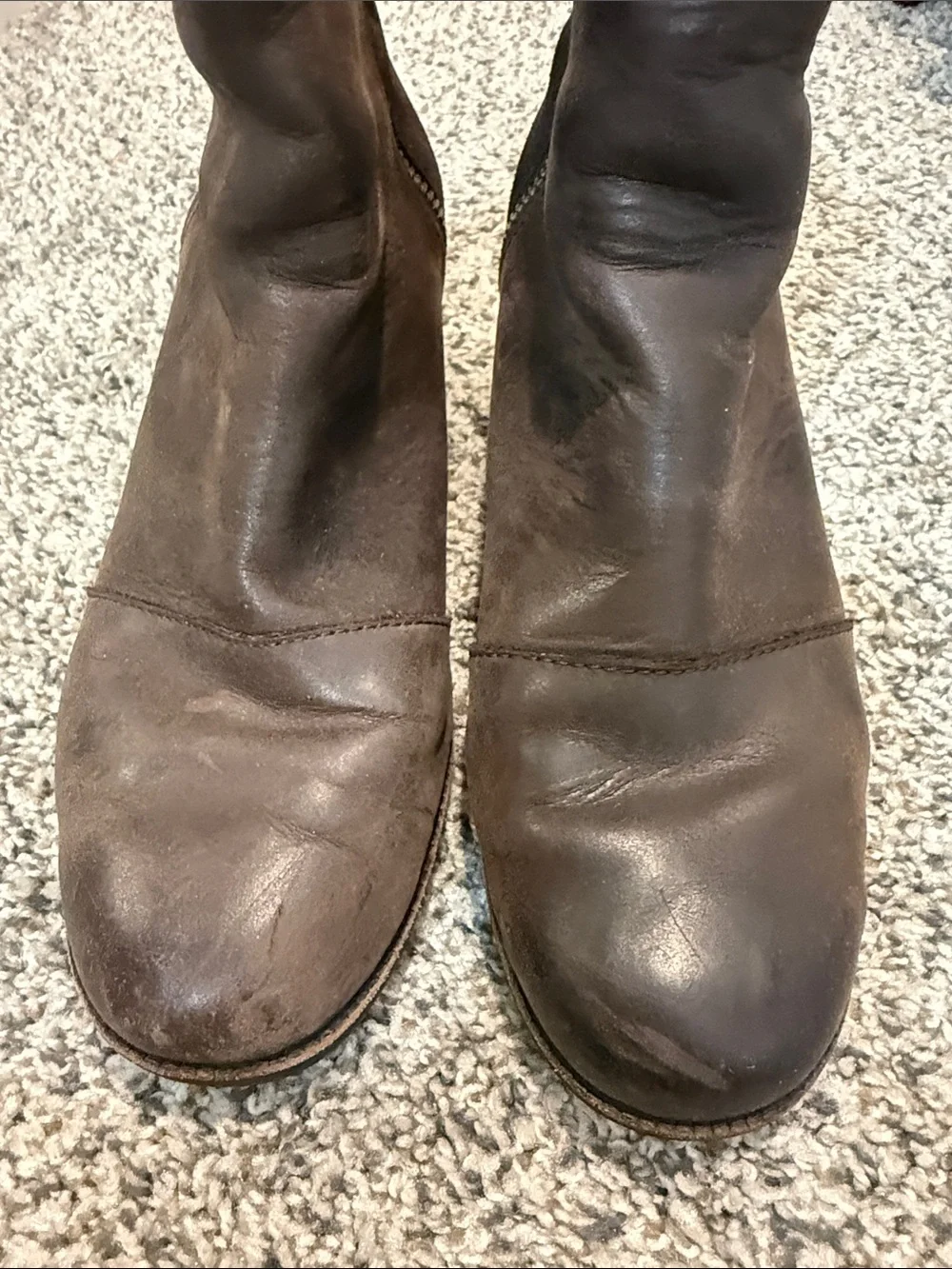 Sorel Womens Cate Bootie Block Heel Blackened Brown Boot Size 9.5 Fall Casual